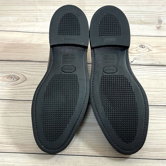 Bates Mens 11.5 D Black Oxfords Shoes High Gloss Lace Up Vibram Sole Duty Work - Picture 10 of 16